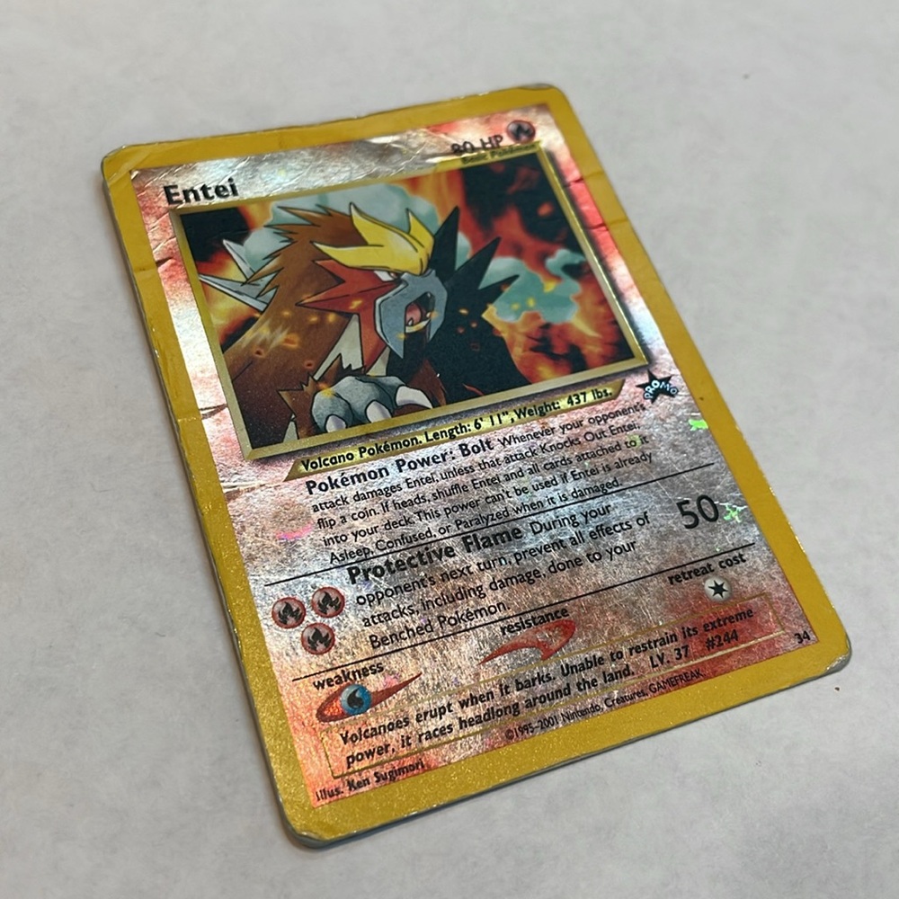 Entei #34 Pokemon Promo Reverse Holo - Picture 4 of 12